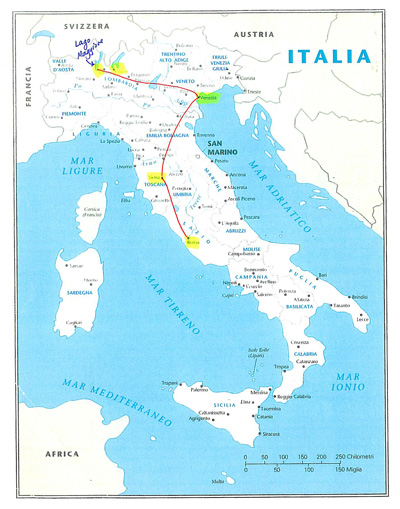 italy map. Below is a map of Italy